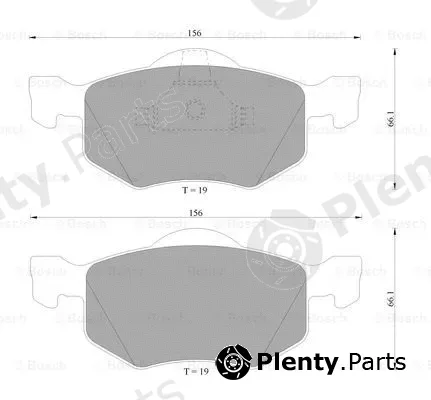 Bosch 0986505400 — Brake Pad Set, disc brake