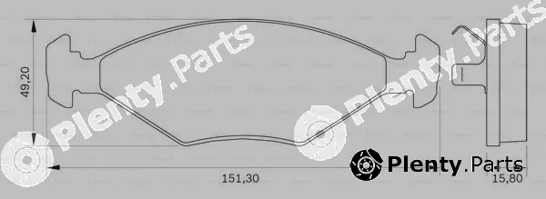 Bosch 0986BB0025 — Brake Pad Set, disc brake