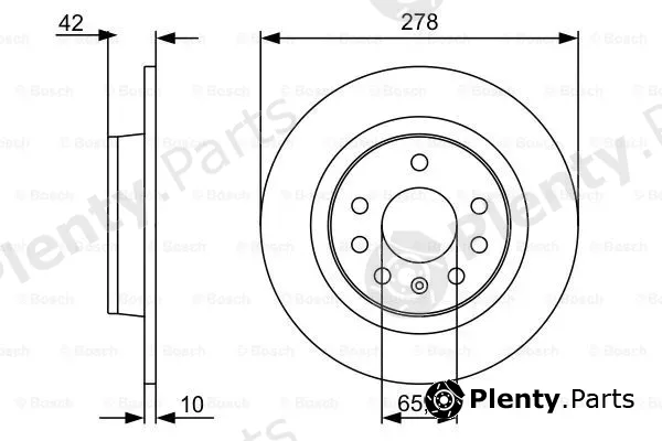 Bosch 0986479515 — Brake Disc