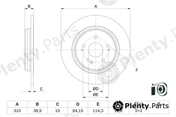 Bosch 0986479G18 — Brake Disc