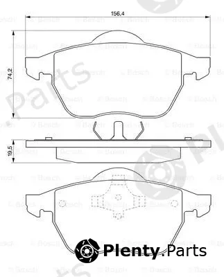 Bosch 0986424481 — Brake Pad Set, disc brake