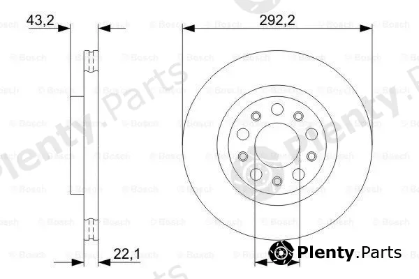 Bosch 0986479327 — Brake Disc