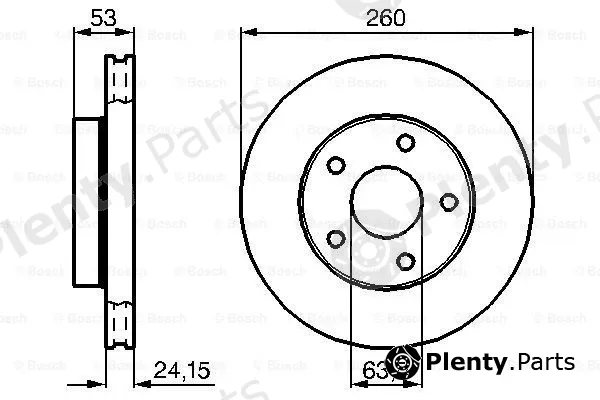 Bosch 0986478195 — Brake Disc