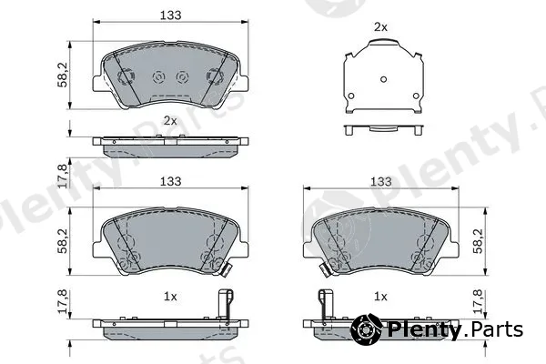 Bosch 0986424952 — Brake Pad Set, disc brake