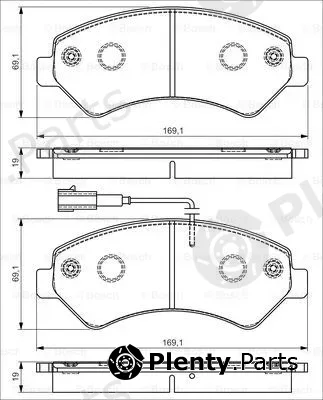 Bosch 0986495095 — Brake Pad Set, disc brake