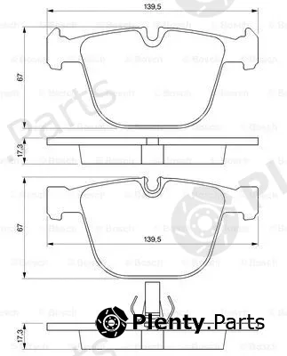 Bosch 0986424812 — Brake Pad Set, disc brake
