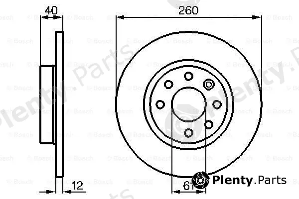 Bosch 0986478386 — Brake Disc