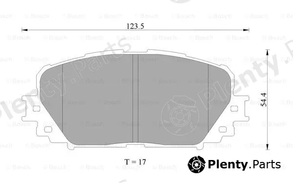 Bosch 0986AB2268 — Brake Pad Set, disc brake