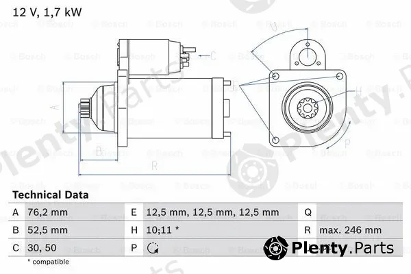 Bosch 0986020250 — Starter