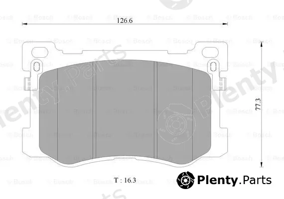 Bosch 0986AB3136 — Brake Pad Set, disc brake