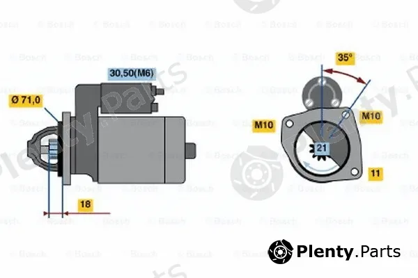 Bosch 0001107082 — Starter