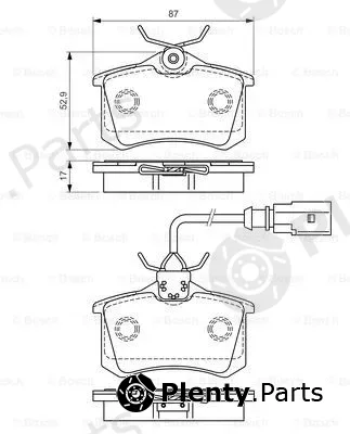 Bosch 0986494025 — Brake Pad Set, disc brake