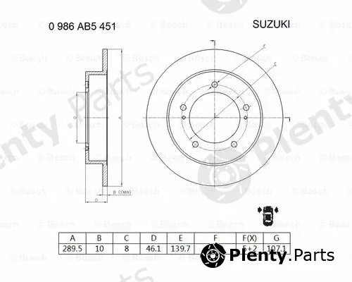 Bosch 0986AB5451 — Brake Disc