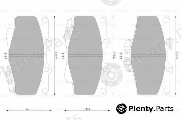 Bosch 0986AB4398 — Brake Pad Set, disc brake
