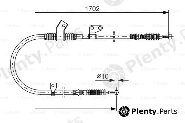 Bosch 1987477747 — Cable Pull, parking brake