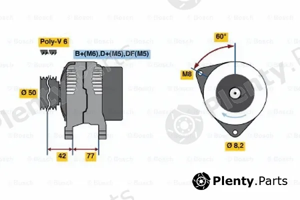 Bosch 0986039700 — Alternator