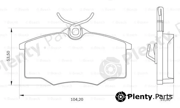 Bosch 0986BB0046 — Brake Pad Set, disc brake