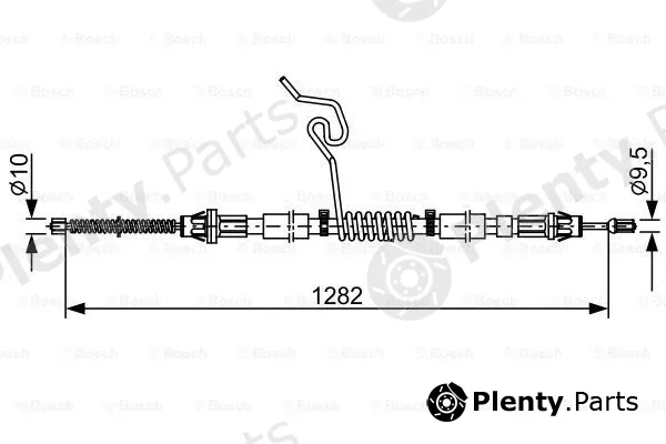 Bosch 1987482462 — Cable Pull, parking brake