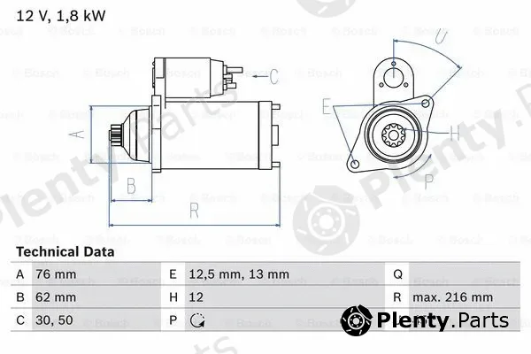 Bosch 0986028050 — Starter
