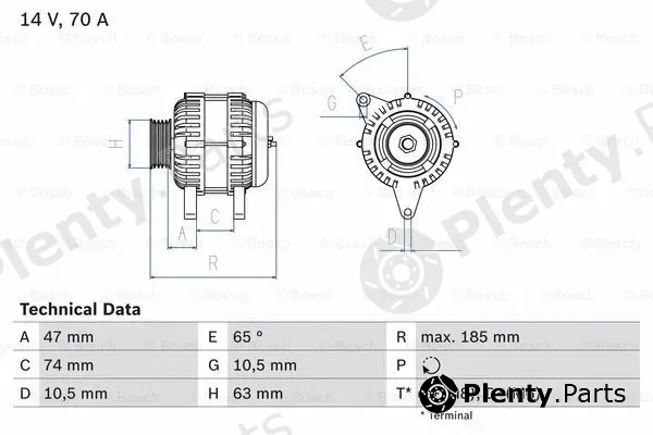 Bosch 0986039220 — Alternator