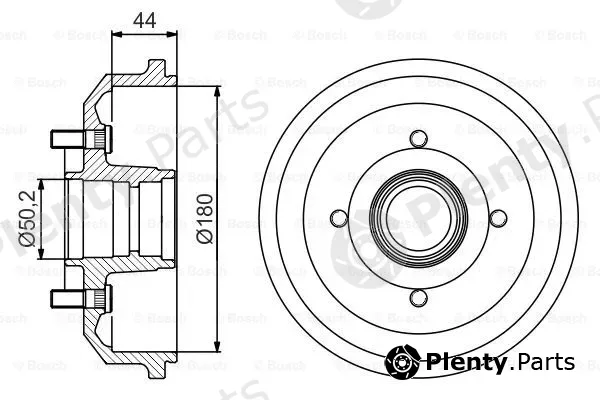 Bosch 0986477269 — Brake Drum