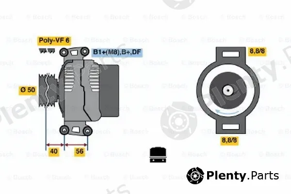 Bosch 0124615032 — Alternator