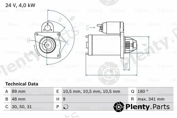 Bosch 0986010980 — Starter