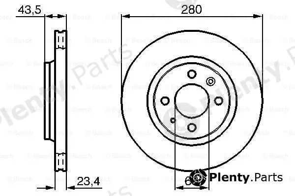 Bosch 0986478375 — Brake Disc