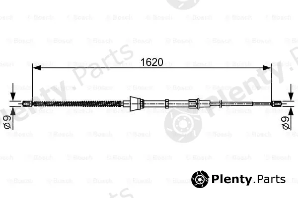Bosch 1987482448 — Cable Pull, parking brake