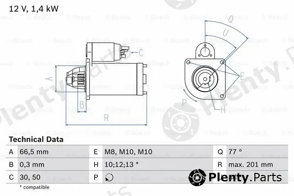 Bosch 0986022800 — Starter