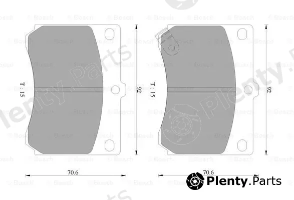 Bosch 0986AB9040 — Brake Pad Set, disc brake