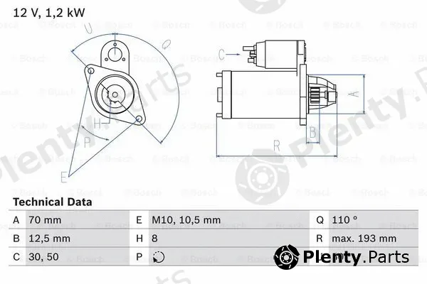 Bosch 0986017661 — Starter
