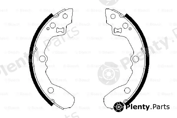 Bosch 0986487688 — Brake Shoe Set
