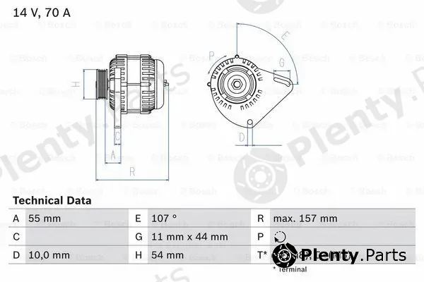 Bosch 0986080490 — Alternator