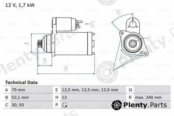 Bosch 0986025220 — Starter
