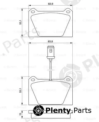 Bosch 0986424093 — Brake Pad Set, disc brake