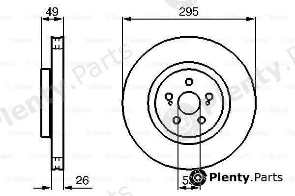 Bosch 0204173009 — Brake Disc