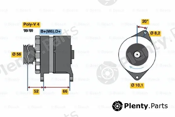 Bosch 0120489259 — Alternator