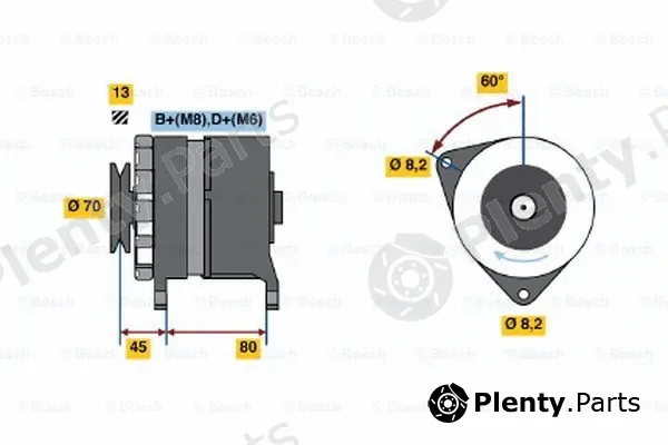 Bosch 0120468096 — Alternator