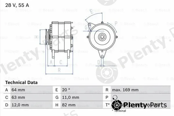 Bosch 0986039130 — Alternator