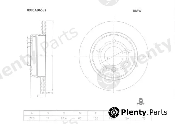 Bosch 0986AB6531 — Brake Disc