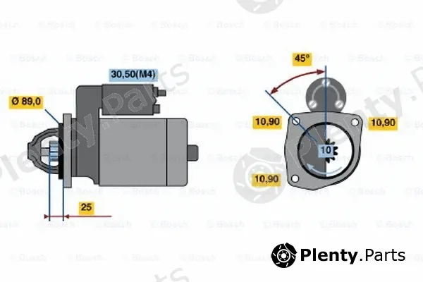 Bosch 0001368312 — Starter