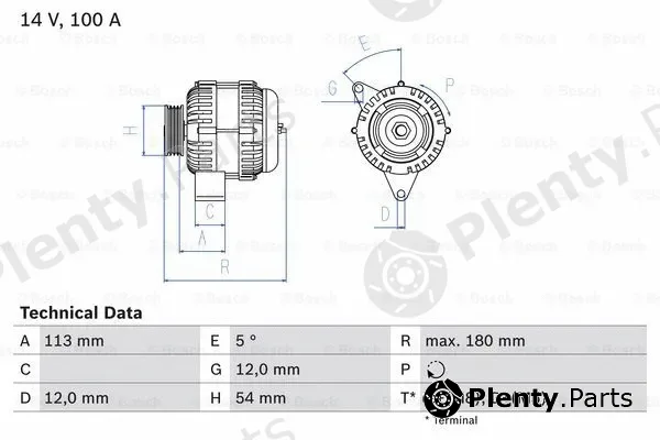 Bosch 0986083210 — Alternator