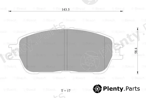 Bosch 0986AB1402 — Brake Pad Set, disc brake