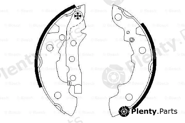 Bosch 0986487089 — Brake Shoe Set