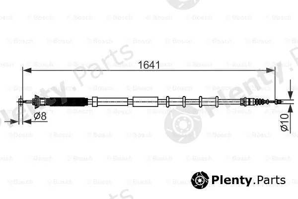 Bosch 1987482582 — Cable Pull, parking brake