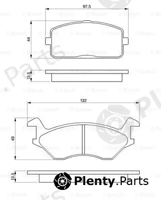 Bosch 0986466051 — Brake Pad Set, disc brake