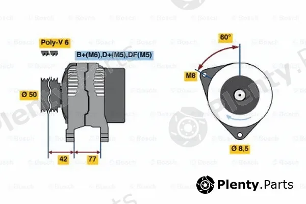 Bosch 0123320050 — Alternator
