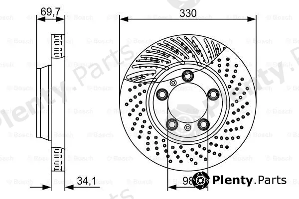 Bosch 0986479580 — Brake Disc