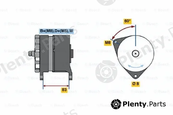Bosch 0120488286 — Alternator